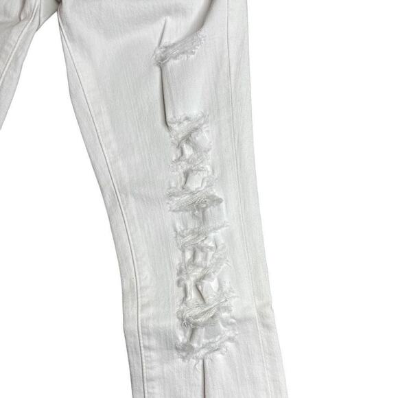 Frame Denim Womens Lehigh Skinny Fit Distressed Frayed‎ Hems Jeans Size 27 New - Picture 6 of 12